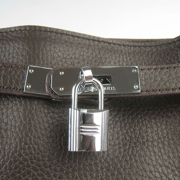 Replica Hermes Jypsiere 34 Togo Leather Messenger Bag Dark Coffee H2804 - 1:1 Copy